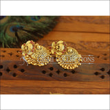 Antique Gold Plated Temple Earrings M2840 - EARRINGS