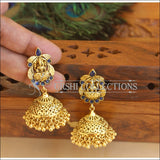 Antique Gold Plated Temple Earrings M2841 - EARRINGS