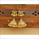 Antique Gold Plated Temple Earrings M2841 - EARRINGS