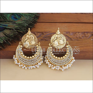 Antique Gold Plated Temple Earrings M2926 - EARRINGS