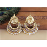 Antique Gold Plated Temple Earrings M2927 - EARRINGS