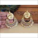 Antique Gold Plated Temple Earrings M2927 - EARRINGS