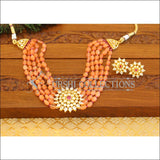 Designer CZ Beads Choker Necklace set M1212 - Necklace Set