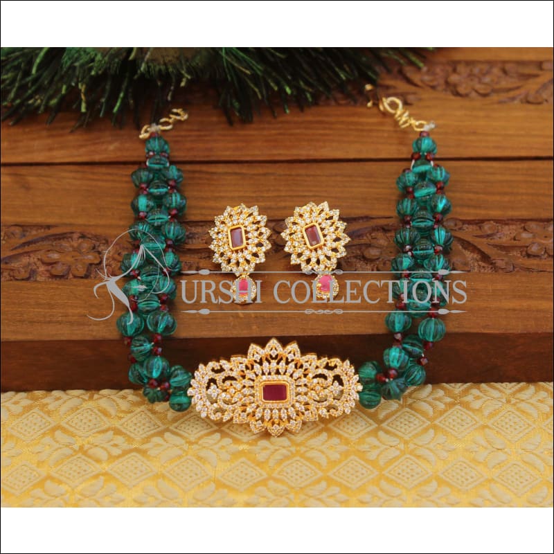 Designer CZ Handmade necklace set M770 - Necklace Set