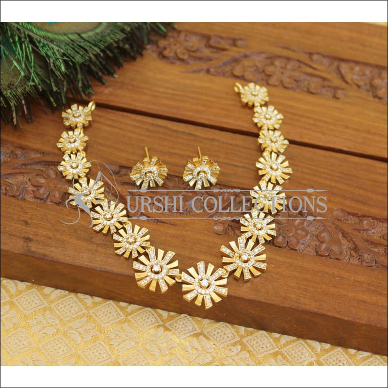 Designer CZ Necklace M1218 - Necklace Set