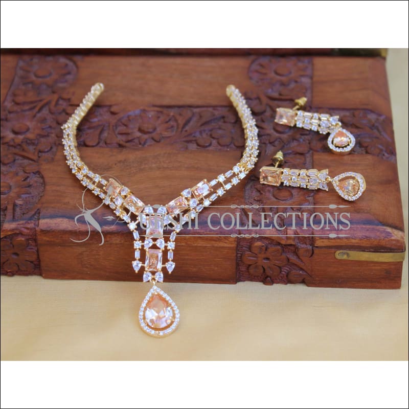 Designer CZ Necklace Set M1441 - Necklace Set