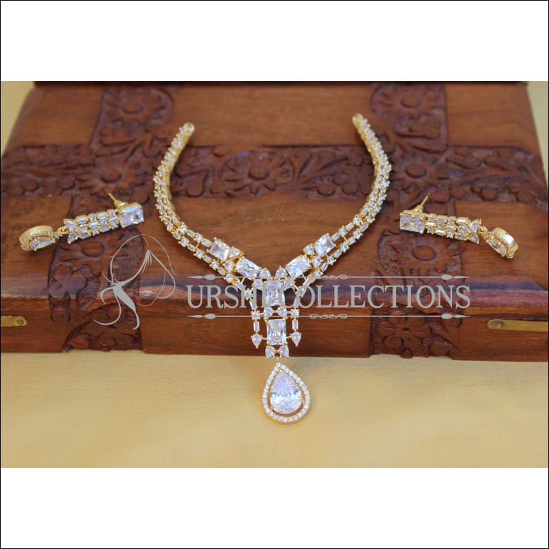 Designer CZ Necklace Set M1443 - Necklace Set
