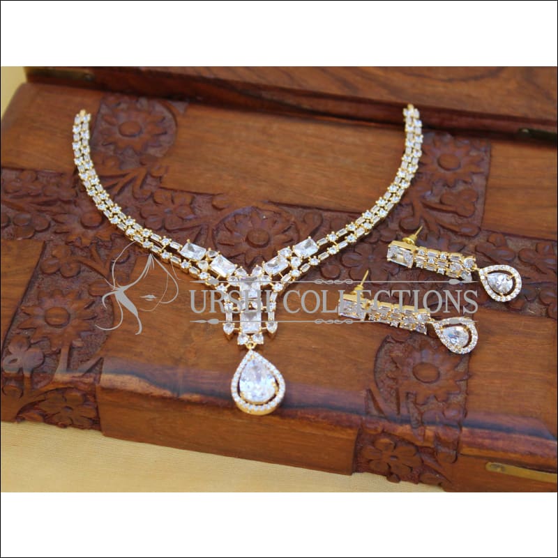 Designer CZ Necklace Set M1443 - Necklace Set