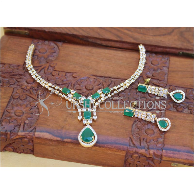 Designer CZ Necklace Set M1444 - Necklace Set