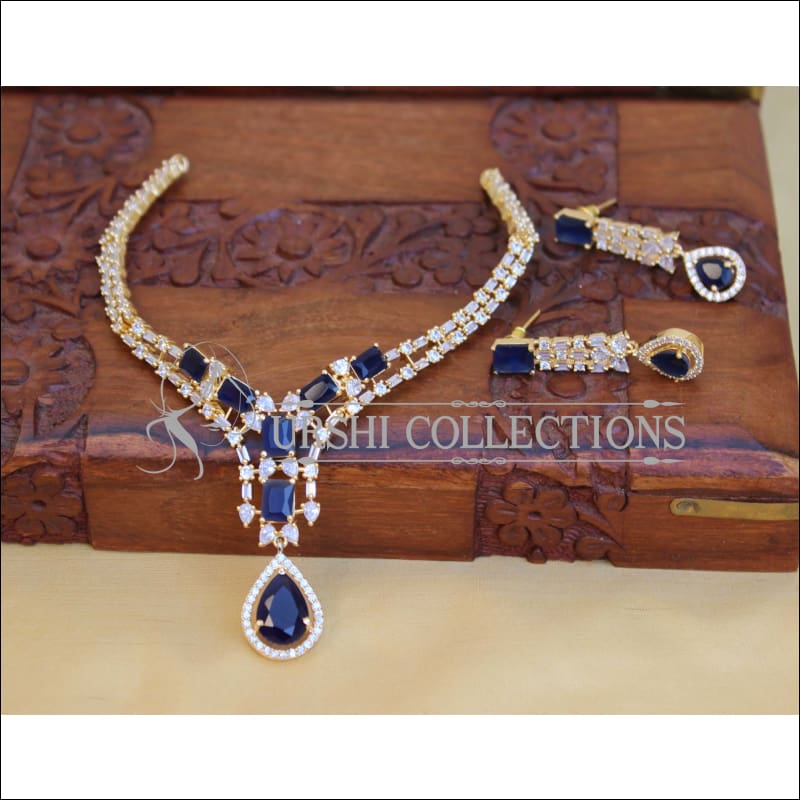 Designer CZ Necklace Set M1445 - Necklace Set
