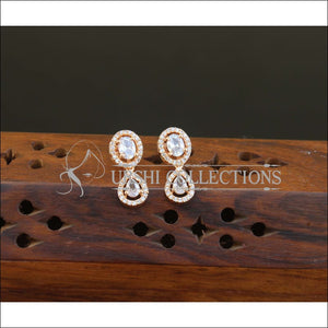 Designer CZ Rose Gold Earrings M2676 - Earrings