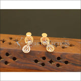 Designer CZ Rose Gold Earrings M2676 - Earrings