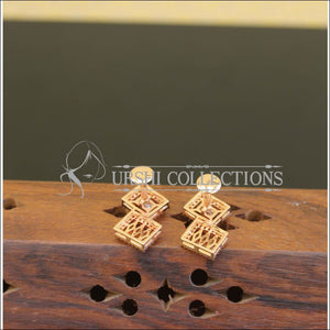 Designer CZ Rose Gold Earrings M2680 - Earrings