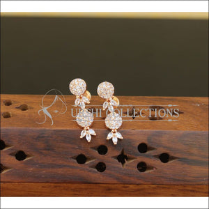 Designer CZ Rose Gold Earrings M2683 - Earrings