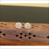 Designer CZ Rose Gold Earrings M2684 - Earrings