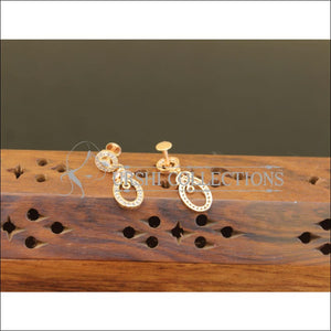 Designer CZ Rose Gold Earrings M2692 - Earrings