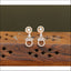 Designer CZ Rose Gold Earrings M2698
