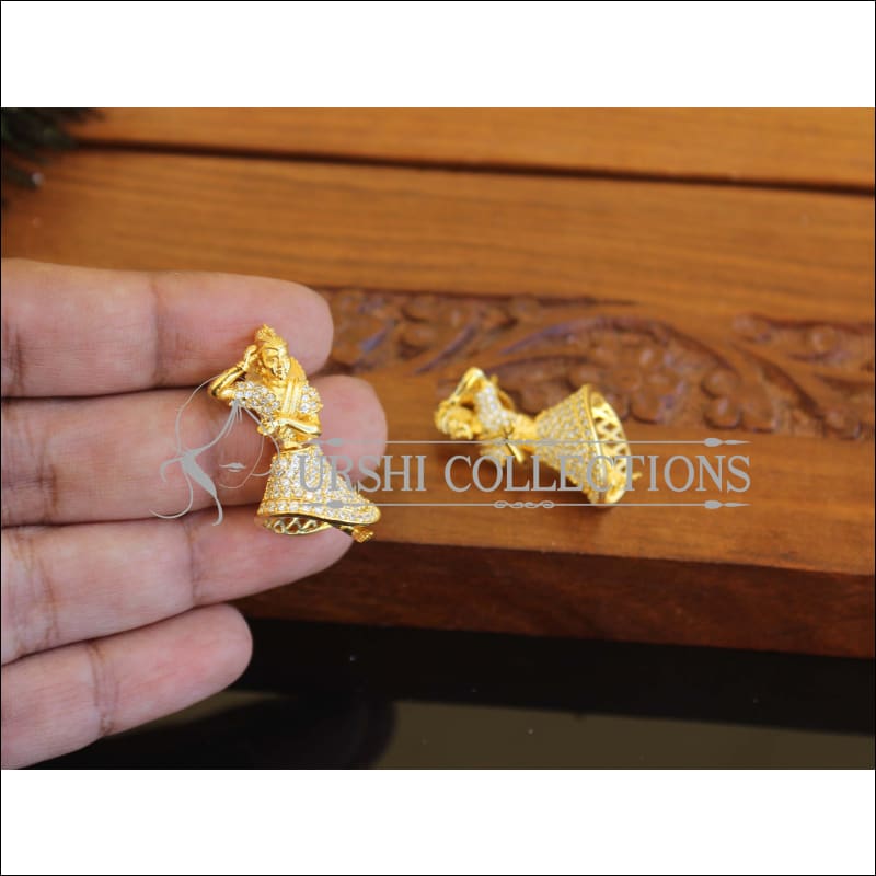 Designer CZ Stone Dancing Doll Earrings M2291