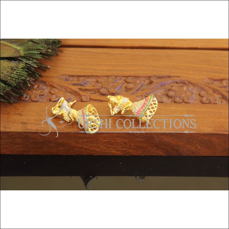 Designer CZ Stone Dancing Doll Earrings M2292