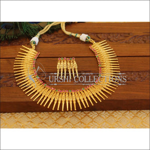 Designer Gold plated Antique necklace M1201 - Necklace Set