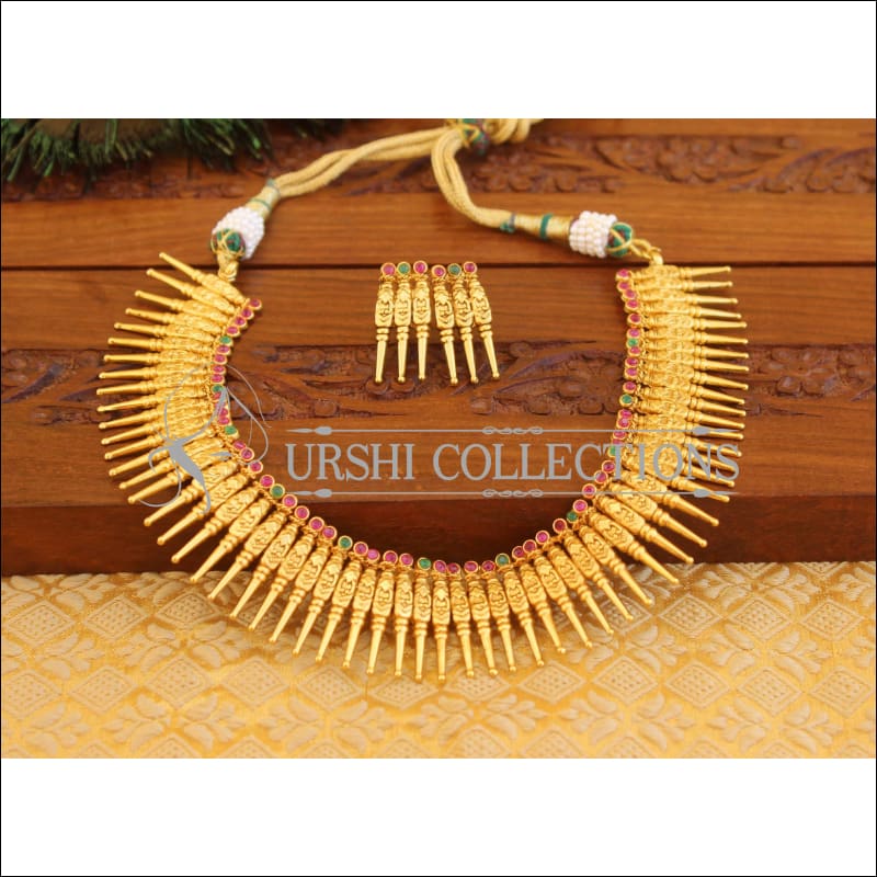 Designer Gold plated Antique necklace M1201 - Necklace Set