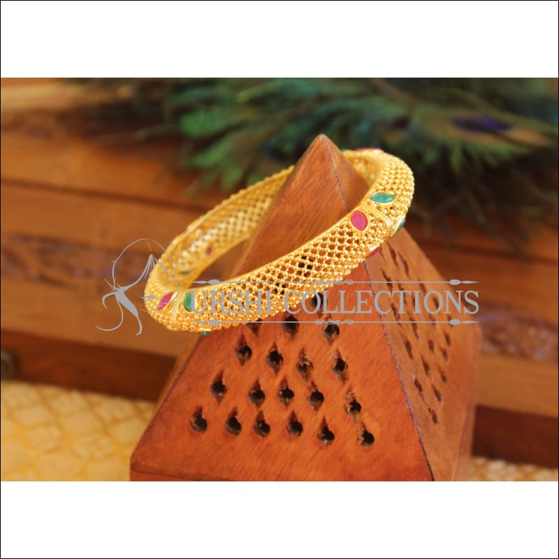 Designer Gold Plated Bangle M1744 - 2.4 - Bangles