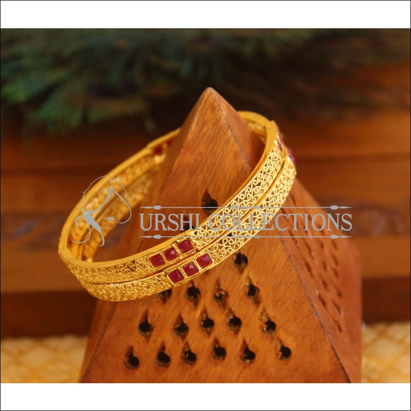 Designer Gold Plated Bangles M1769 - 2.4 - Bangles