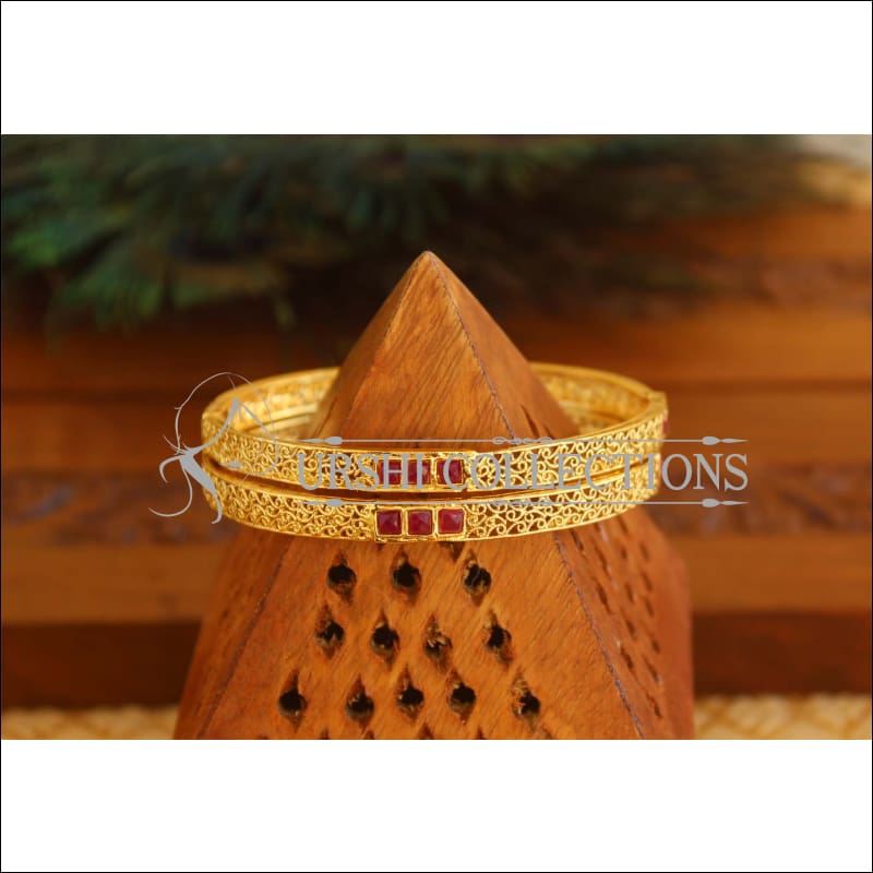 Designer Gold Plated Bangles M1769 - 2.6 - Bangles