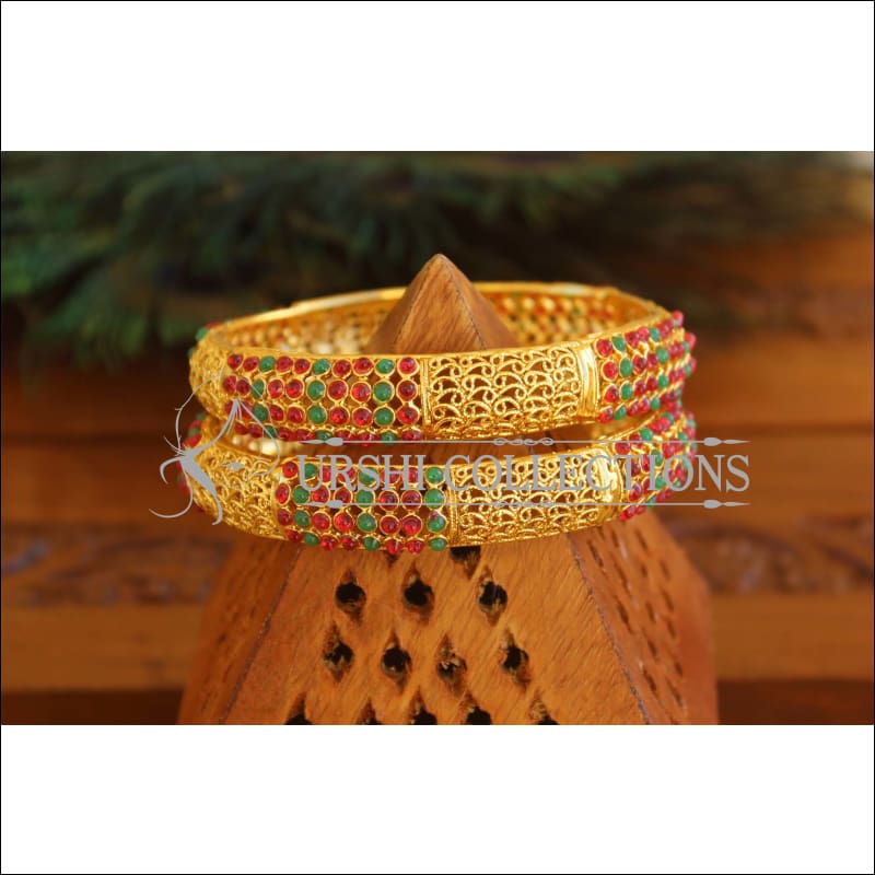 Designer Gold Plated Bangles M1774 - 2.6 - Bangles