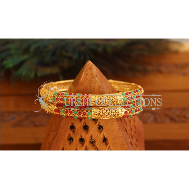 Designer Gold Plated Bangles M1784 - 2.6 - Bangles