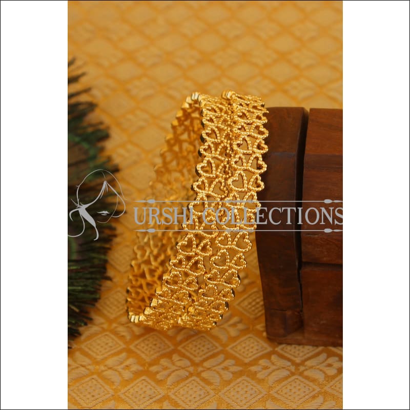Designer Gold plated bangles M784 - 2.4 - Bangles