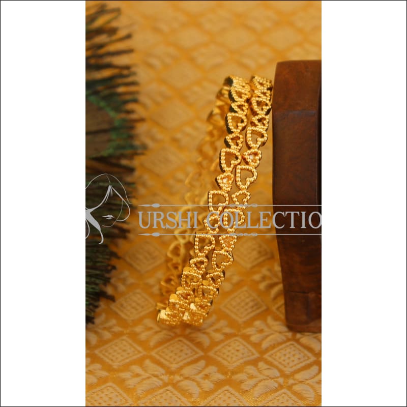 Designer Gold plated bangles M787 - 2.4 - Bangles