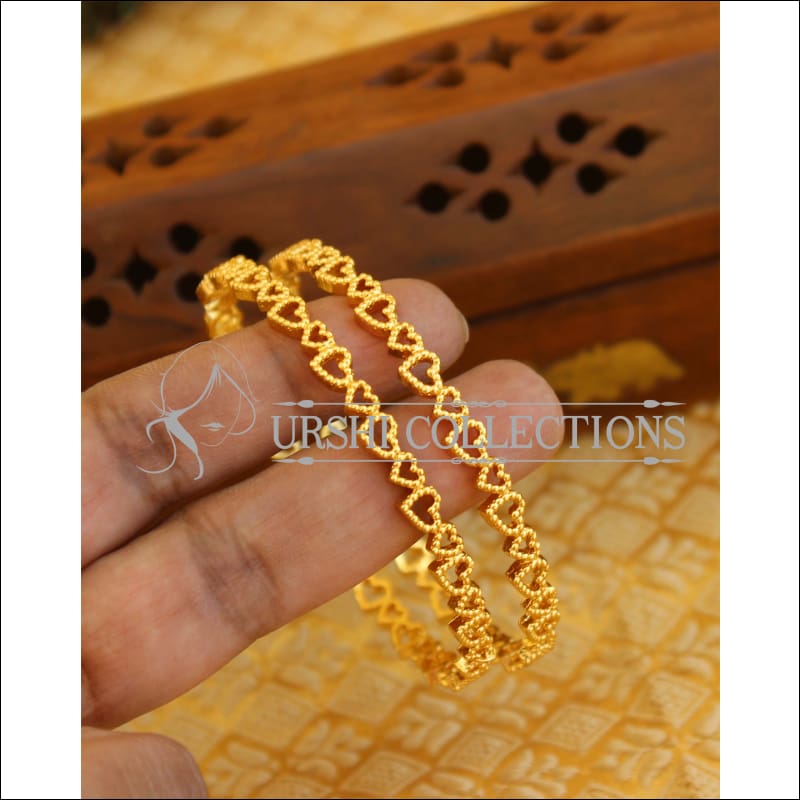 Designer Gold plated bangles M787 - Bangles