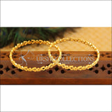 Designer Gold plated bangles M787 - Bangles