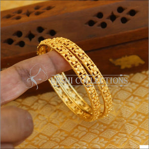 Designer gold plated bangles M792 - Bangles