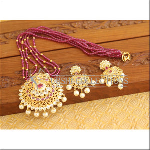 Designer Gold plated Beads Necklace Set M2227
