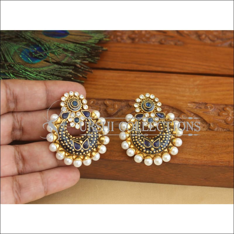 Designer Gold Plated Chandbali Earrings M2947 - EARRINGS