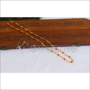 Designer Gold Plated Coral Chain M2960 - Necklace Set