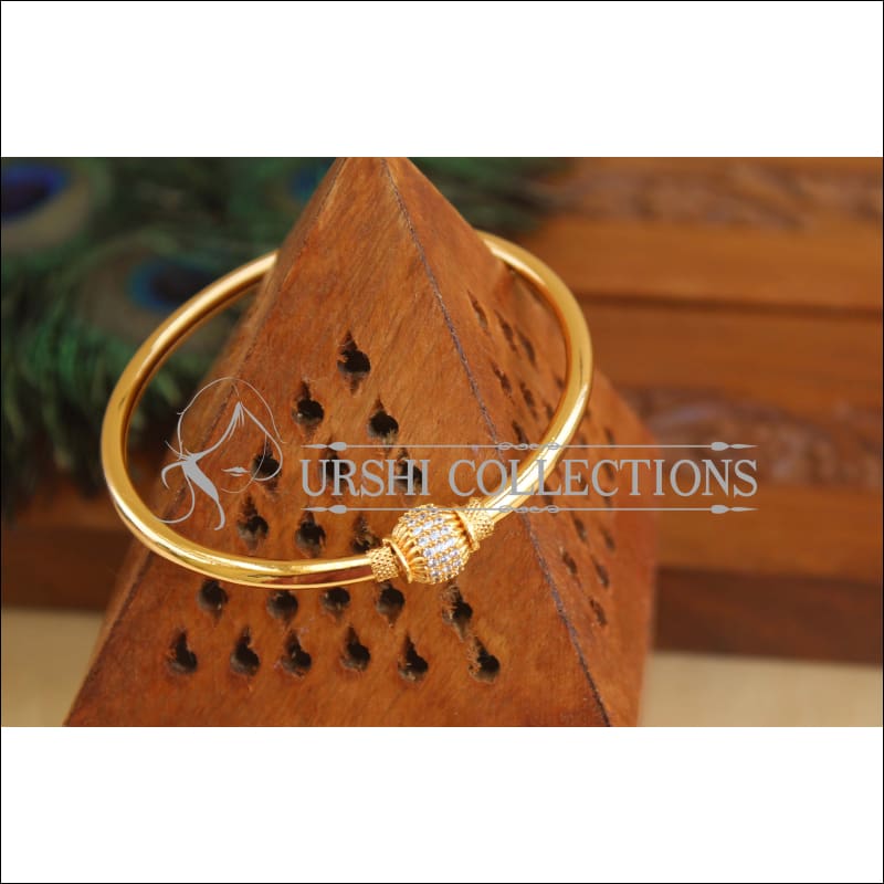 Designer Gold Plated CZ Bangle M2995 - Bracelets