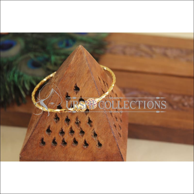 Designer Gold Plated CZ Bangle M2998 - Bracelets