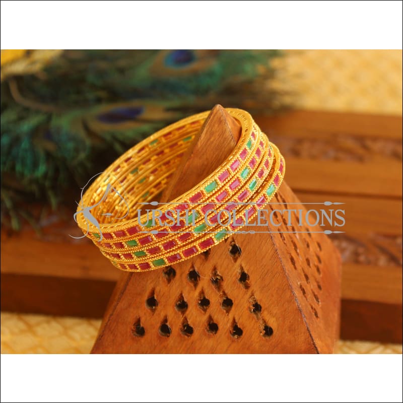 Designer Gold Plated CZ Bangles M1800 - 2.4 - Bangles