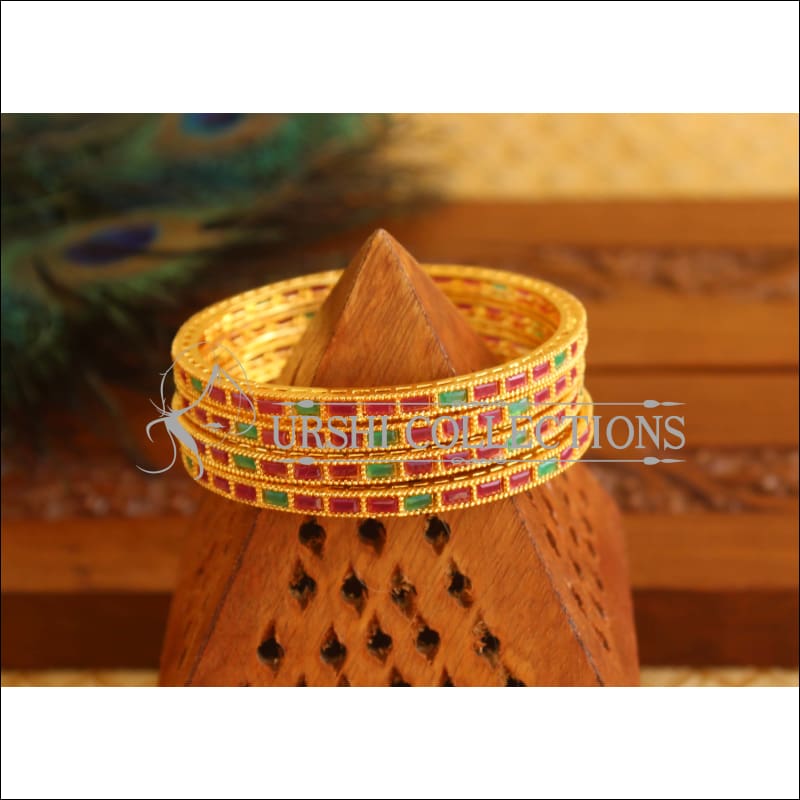 Designer Gold Plated CZ Bangles M1800 - 2.8 - Bangles