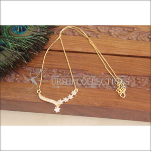 Designer Gold Plated CZ Chain M2983 - Necklace Set