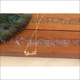 Designer Gold Plated CZ Chain M2985 - Necklace Set