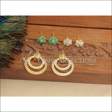 Designer Gold Plated CZ Changable Earrings M2945 - Earrings