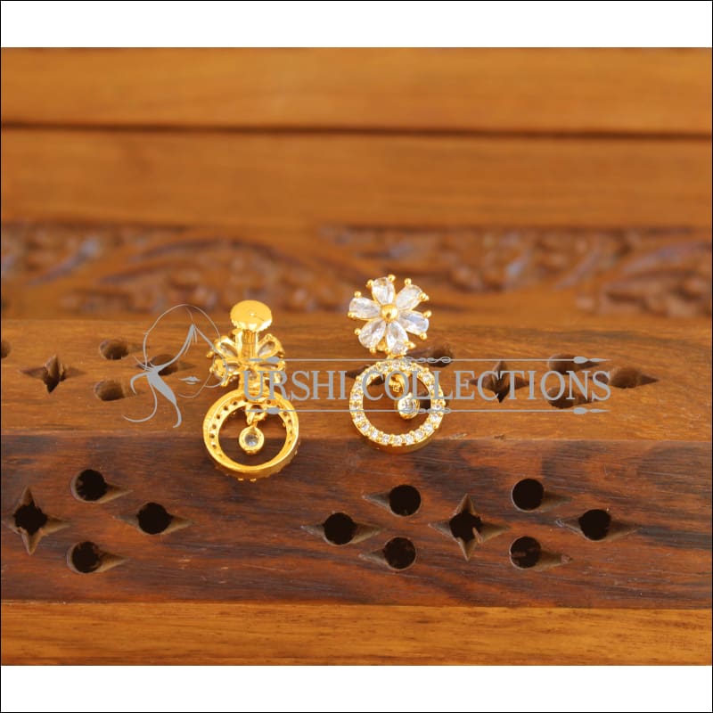 Designer Gold plated CZ earrings M2260