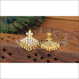 Designer Gold Plated CZ Earrings M3045 - EARRINGS