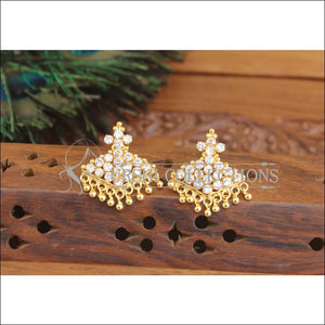 Designer Gold Plated CZ Earrings M3045 - EARRINGS