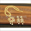 Designer Gold Plated CZ Long Necklace Set M2662