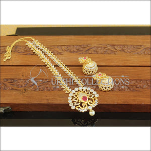 Designer Gold Plated CZ Mango Necklace Set M2664 - Necklace Set